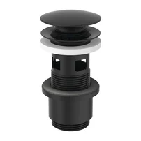 Ventil Ideal Standard pentru lavoare cu preaplin negru mat push-open