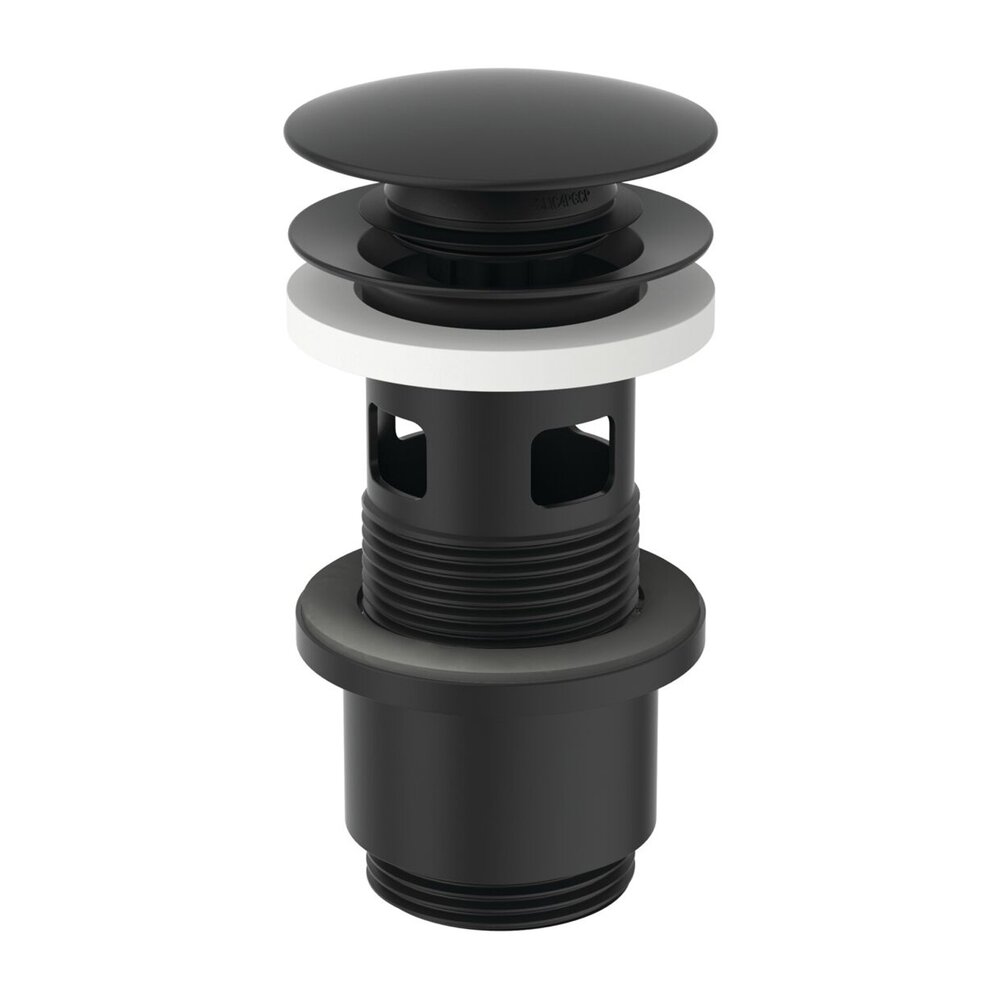 Ventil Ideal Standard pentru lavoare cu preaplin negru mat push-open