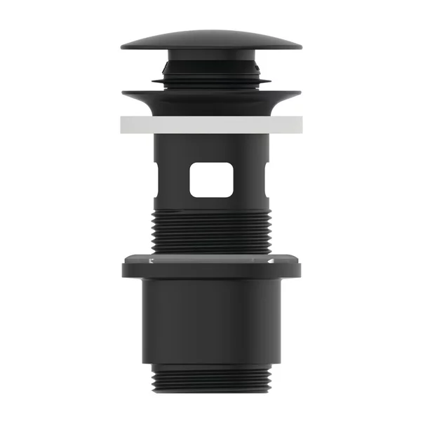 Ventil Ideal Standard pentru lavoare cu preaplin negru mat push-open picture - 2