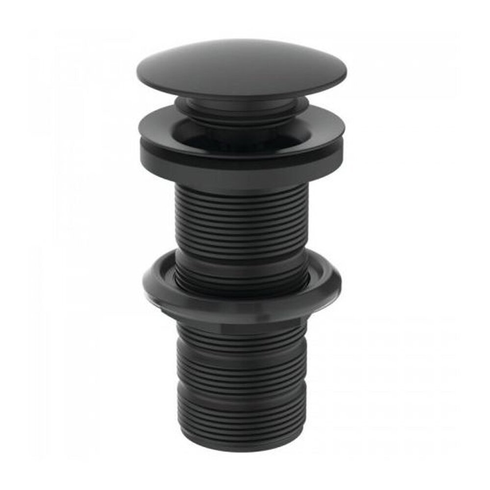 Ventil Ideal Standard pentru lavoare fara preaplin negru mat push-open