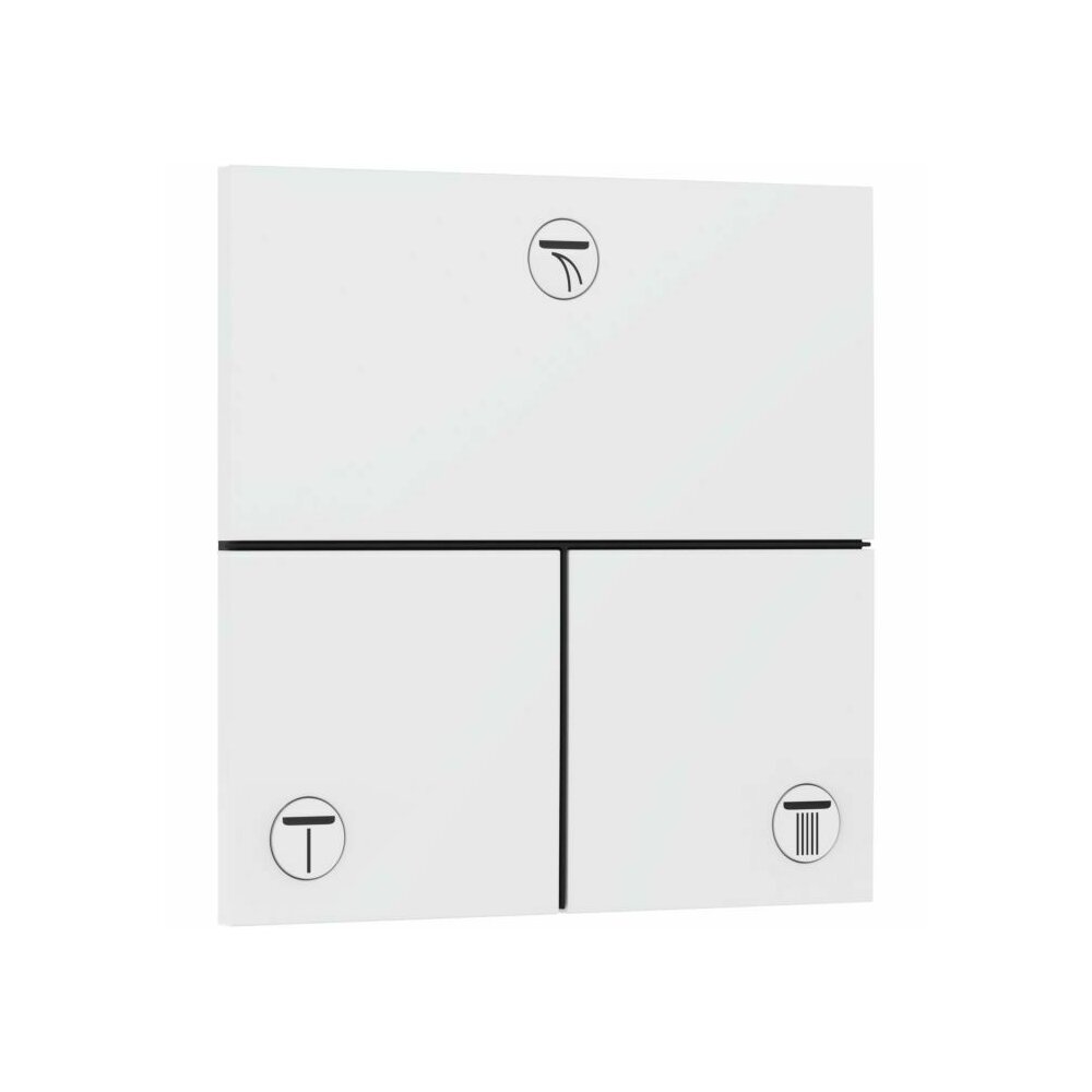 Ventil incastrat alb mat Hansgrohe ShowerSelect Comfort E 3 functii