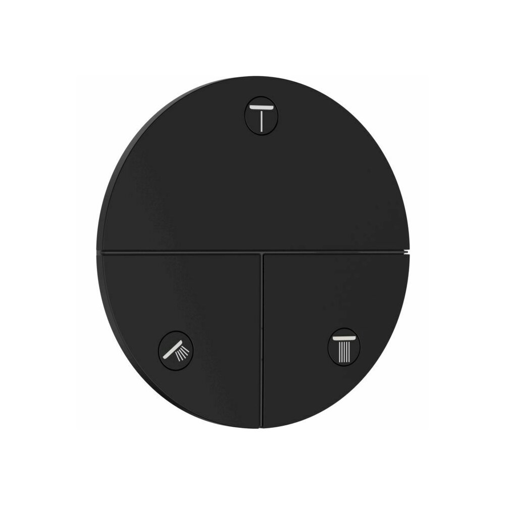 Ventil incastrat negru mat Hansgrohe ShowerSelect Comfort S 3 functii