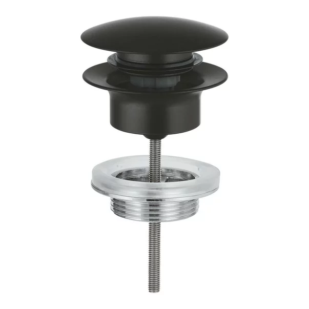 Ventil lavoar negru mat Grohe Push-Open, universal picture - 2