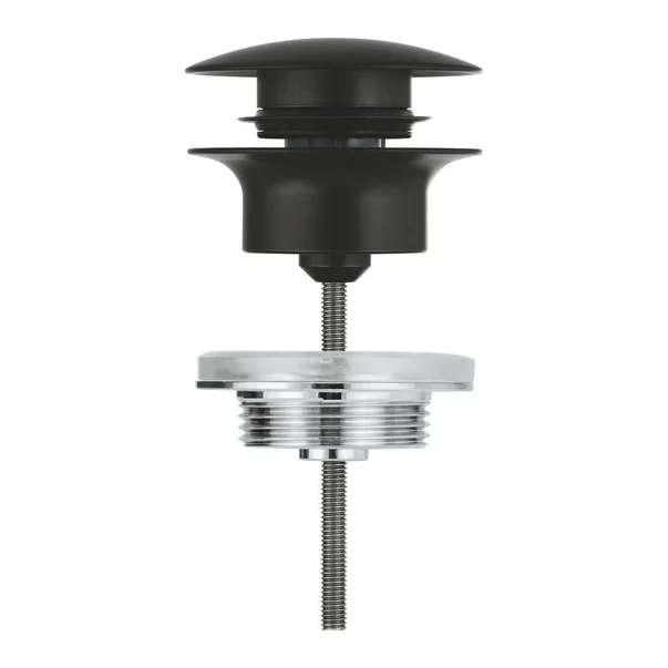 Ventil lavoar negru mat Grohe Push-Open, universal picture - 3