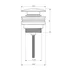 Ventil lavoar Villeroy&Boch Universal Push-Open nichel periat picture - 2