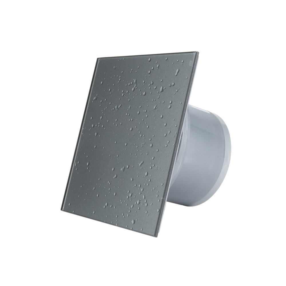 Ventilator baie MMotors gri inchis cu picaturi si evacuare 38 mm 16W