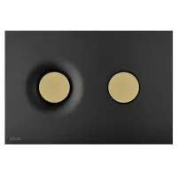 Alca Dot Dot бутон за активиране, черен/матово златист