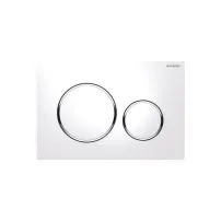 Бутон за активиране Geberit Sigma20, бял, гланциран хром