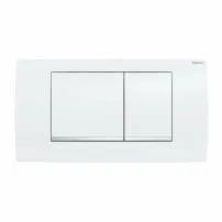 Бутон за активиране Geberit Twinline30, бяло-хром, гланц
