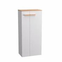 Бял висящ шкаф за колони Krofam e-L_WOOD 110 см