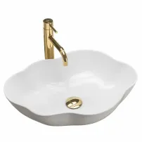 Бяла мивка за плот Rea Pearl 51.5 см