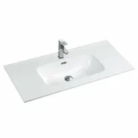 Бяла вградена мивка Fluminia Siena-100 101 см