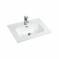 Бяла вградена мивка Fluminia Siena-60 61 см