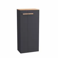 Черен окачен шкаф Krofam e-L_WOOD 110 см
