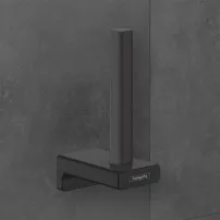 Държач за тоалетна хартия Hansgrohe AddStoris Q, матово черно покритие