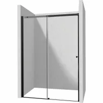 Deante Kerria Plus плъзгаща се душ врата черна 170см