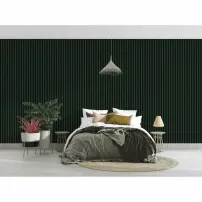 Декоративно/акустично стъкло Lameo Mini зелено (черен филц) 30x275 см