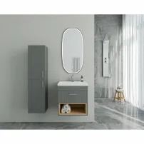 Drop Lines антрацит висок висящ шкаф с 2 врати 30 см