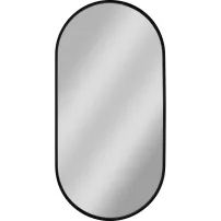 Dubiel Vitrum Joy Черно овално огледало с обръщане 50x100 см
