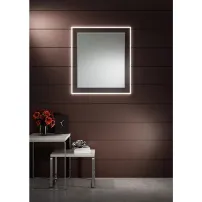 Dubiel Vitrum Lumineo Alfa правоъгълно LED огледало 80x90 см