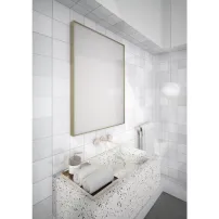 Dubiel Vitrum Stark Gold правоъгълно огледало с обръщаемо лице 60x80 см