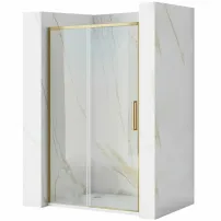 Душ кабина Rea Rapid Slide 120x195 см, профил с матово злато