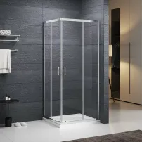 Душ кабина Roth Sundis квадратна с плъзгащи се врати 90x90 см хром-прозрачна