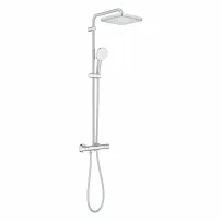 Душ колона Grohe Tempesta 250 Cube с термостатичен смесител, гланциран хром