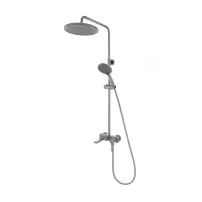 Душ колона с монокомандна батерия FDesign Zaffiro, Gun Metal мат