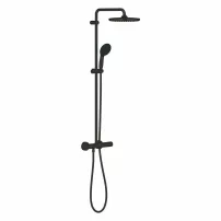Душ колона с термостатичен смесител, матово черно, Grohe Tempesta 250