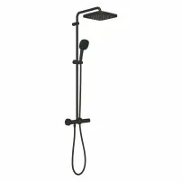 Душ колона с термостатичен смесител, матово черно, Grohe Tempesta Cosmopolitan 250 Cube