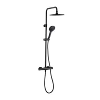 Душ колона с термостатна батерия Wirquin Roma Comfort, черен мат