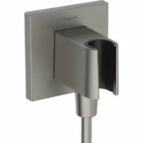 Душ конектор с държач за душ Hansgrohe Fixfit E, четкан антрацит