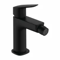 Едноръкохватков смесител за биде Hansgrohe Logis 110 черен мат