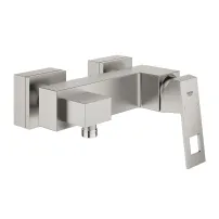 Едноръкохватков смесител за душ Eurocube, матиран хром, Supersteel
