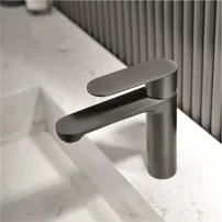 Едноръкохватков смесител за умивалник Inter Ceramic Venice, матово сив - Gun Gray
