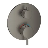 Grohe Atrio термостатичен вграден смесител за душ, антрацит, твърд графит, без тяло за вграждане