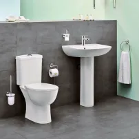 Grohe Bau Ceramic Rimless тоалетна чиния със скрито казанче и капак с плавно затваряне