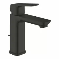 Grohe Cubeo M смесител за умивалник с едноръкохватков изскачащ вентил, матово черен