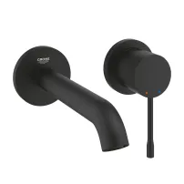 Grohe Essence M 18 cm матово черно Смесител за вграждане за мивка Phantom Black без тяло за вграждане