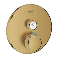 Grohe Grohtherm SmartControl 1 изход матово златист Cool Sunrise скрит смесител за душ с термостат