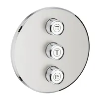 Grohe Grohtherm SmartControl скрит смесител за душ, матиран хром, Supersteel, за 3 изхода