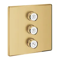 Grohe Grohtherm SmartControl скрит смесител за душ с 3 изхода, златист цвят Cool Sunrise