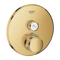 Grohe Grohtherm SmartControl скрит смесител за душ с термостат, 1 изход, златист гланц, Cool Sunrise
