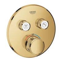 Grohe Grohtherm SmartControl скрит смесител за душ с термостат, 2 изхода, златист гланц, Cool Sunrise