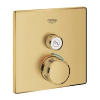 Grohe Grohtherm SmartControl скрит смесител за душ с термостат за 1 изход, златист цвят Cool Sunrise