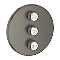 Grohe Grohtherm SmartControl вграден смесител за душ, антрацит, твърд графит, за 3 изхода