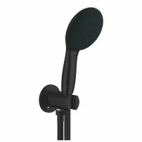 Grohe New Tempesta 110 матово черен душ комплект с портиер и захранване