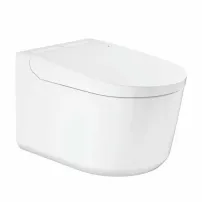 Grohe Sensia Rimless комплект за окачване на тоалетна чиния с електрическо биде в лъскаво бяло и капак с плавно затваряне