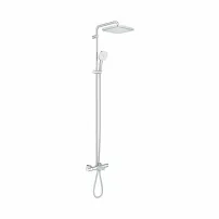 Grohe Tempesta 250 Cube термостатична душ колона, гланцово хромирано покритие